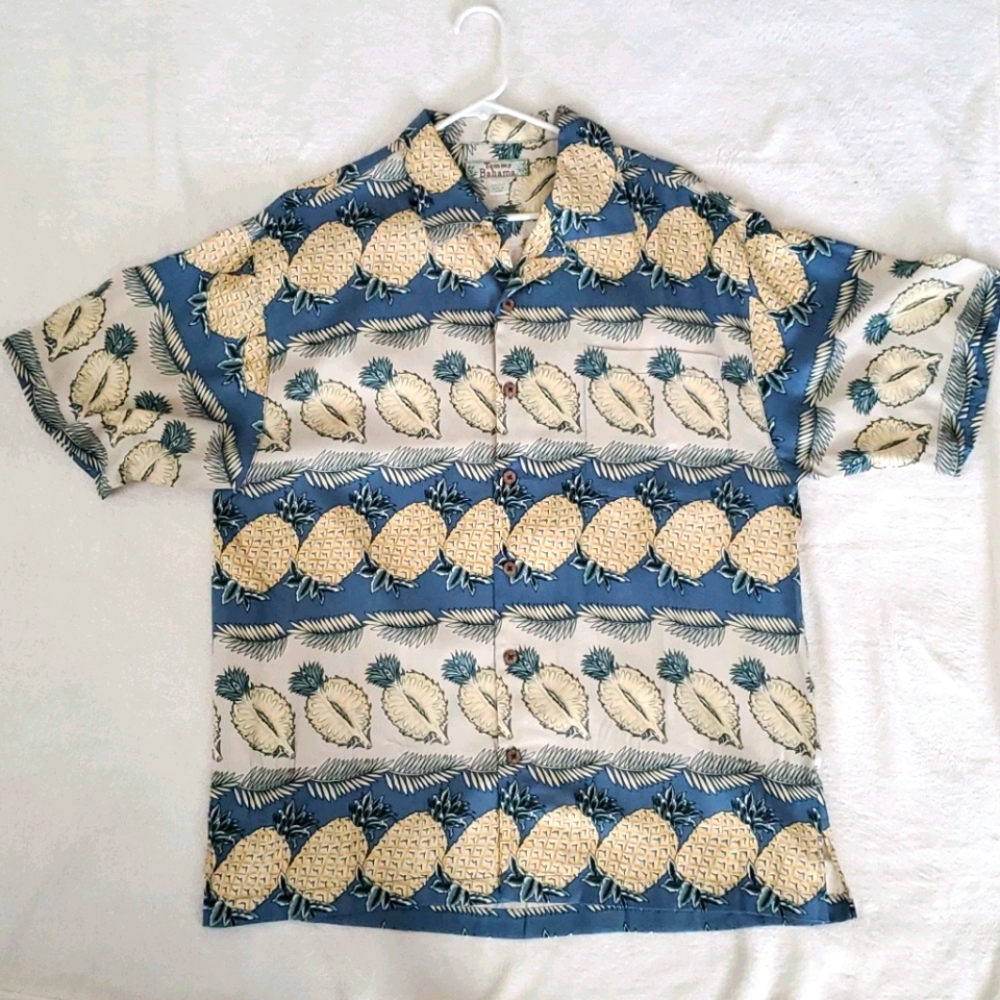 Tommy Bahama 100% silk shirt.